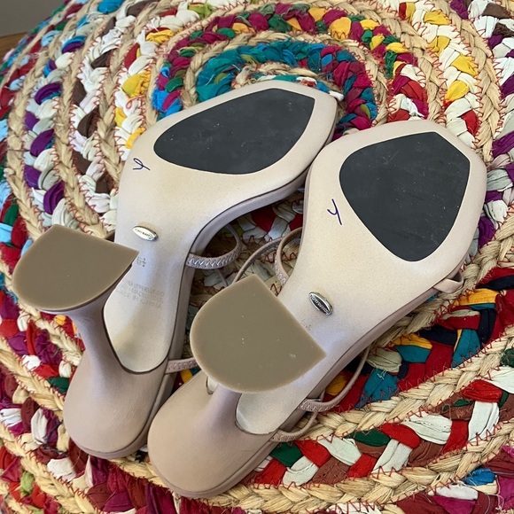 Elegant Nude Strappy Heels - Picture 7 of 7